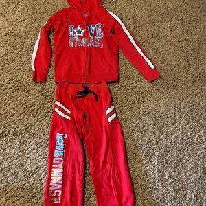 Red Love Gymnastics Tracksuit